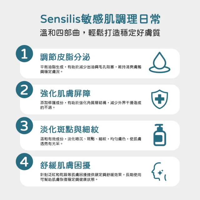 【sensilis 森思黎絲】積雪草修護組★積雪草精華30ml+AR水凝霜50ml(舒緩修復 抗老保濕)