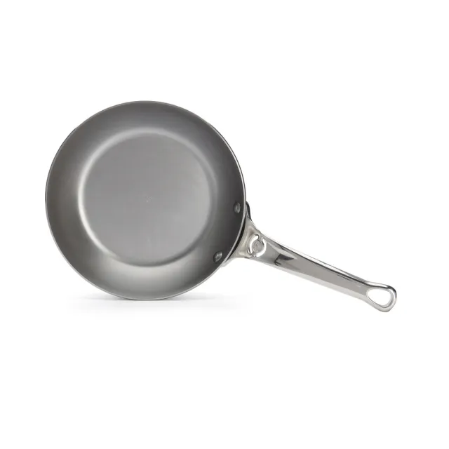 【de Buyer 畢耶】原礦蜂蠟鐵鍋 職人防滑握柄平底鍋20cm-適用IH爐(適用烤箱)