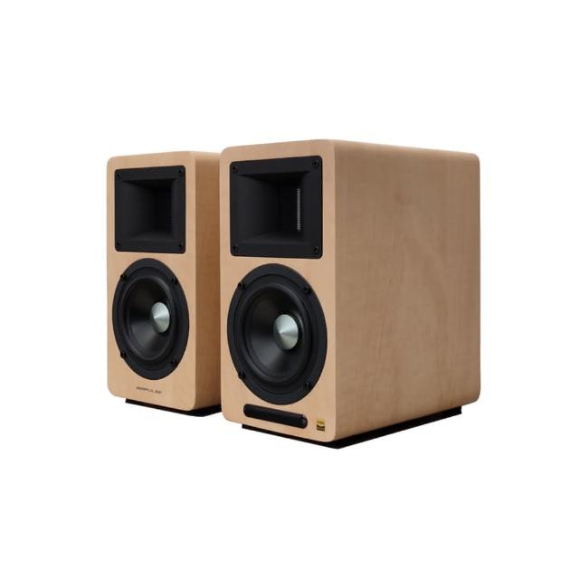 Edifier AIRPULSE A80 是一款主動式揚聲器，屬於桌上型多媒體喇叭，提供左右聲道輸出。藍色系外觀設計，適合現代家居使用。產品尺寸為 46*31*34 公分，重量約 10KG，支援藍芽無線連線，不支援 Wi-Fi。內附光纖線、USB線、音源線、電源線、遙控器、手套與說明書，並透過 BSMI 認證（CI3B7064890024），提供 1 年保固，電源供應為 110V。