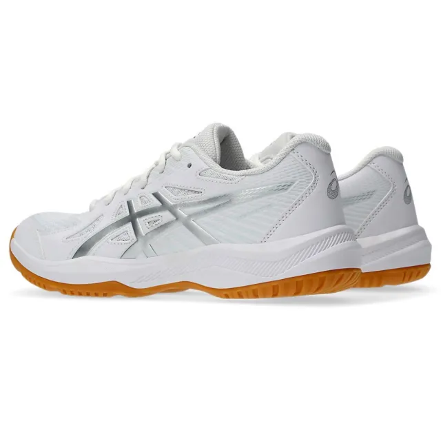 【asics 亞瑟士】排球鞋 羽球鞋 女鞋 匹克球 運動鞋 UPCOURT 6 白 1072A107-100