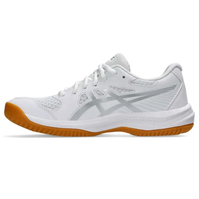 【asics 亞瑟士】排球鞋 羽球鞋 女鞋 匹克球 運動鞋 UPCOURT 6 白 1072A107-100