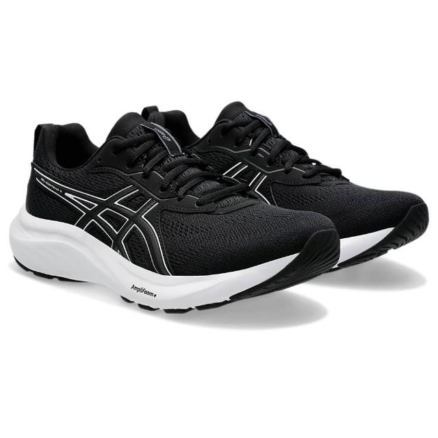 【asics 亞瑟士】慢跑鞋 女鞋 運動鞋 緩震 寬楦 支撐 GEL-CONTEND 9 D 黑白 1012B678-002