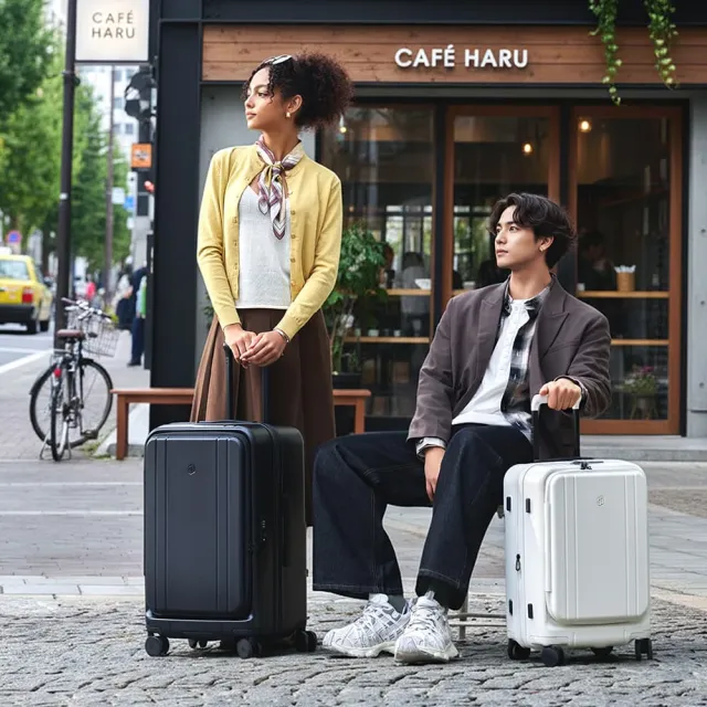 【NINETYGO】BOBO 20吋登機箱(筆電收納/前開式/行李箱/拉鍊旅行箱)