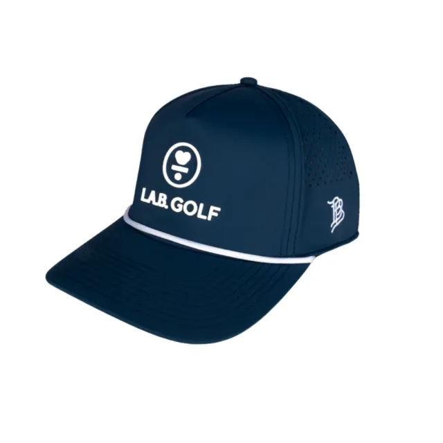 【LAB Golf】(官方直營) LAB Golf Logo 帽子_Curved 5-Panel Rope Hat: Stacked Logo