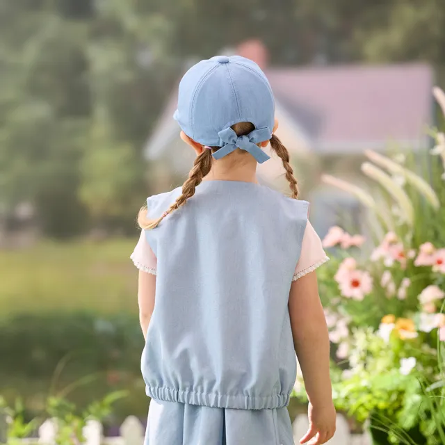 【奇哥】比得兔 女童裝 小香兔蕾絲滾邊開襟背心/上衣 (2-4歲)