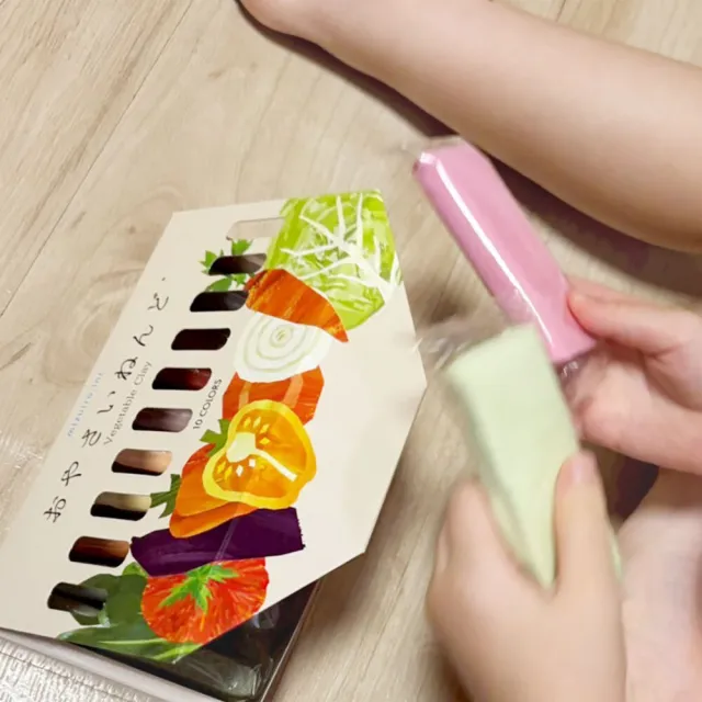 【Mizuiro】天然蔬果原料無毒輕量黏土- 10色 (100%日本製)