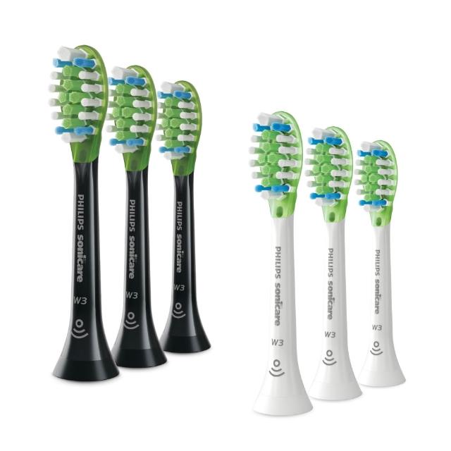【Philips 飛利浦】HX9063 Sonicare W3智能鑽石亮白刷頭3入組 (兩色任選/3天有感去漬/兩色任選/官方直營)