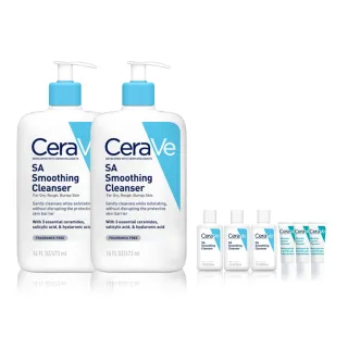【CeraVe 適樂膚】粗糙顆粒肌囤貨組★水楊酸煥膚淨嫩潔膚露 473ml x2_J
