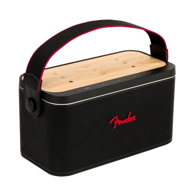  Fender Riff RIFF-BLACK/MAPLE 桌上型多媒體喇叭，採用黑色系楓木設計，尺寸30x20x20cm，重2.41kg。支援藍芽連線，具防潑水功能，適合桌面使用。無WiFi支援，配件簡易，中國產地，享1年保固。NCC認證CCAH22LPB120T4，BSMI許可R33413，專業音效體驗。 