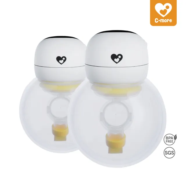 【Cmore】HandFree 2.0調頻免持電動吸乳器X2+二代免持配件包(優化升級 免持電動吸乳器)