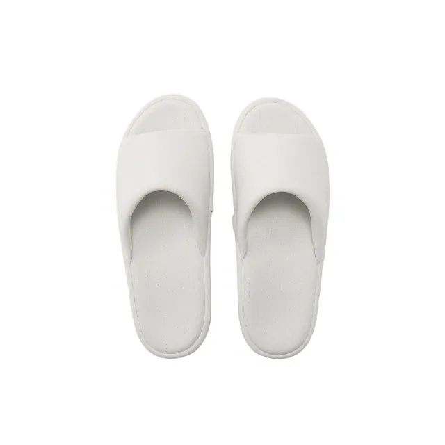 【MUJI 無印良品】涼感前開拖鞋(灰色/藍色)