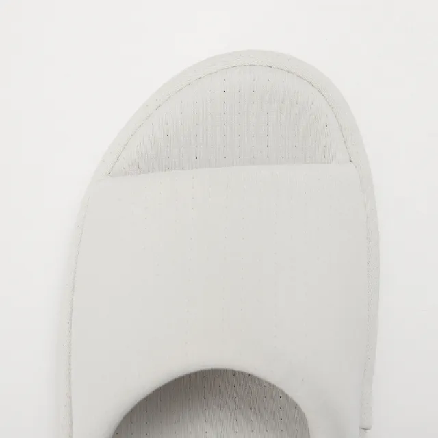 【MUJI 無印良品】涼感前開拖鞋(灰色/藍色)
