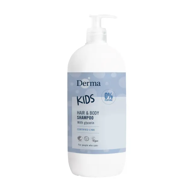 【Derma 丹麥德瑪】兒童2合1洗髮沐浴露 500ml