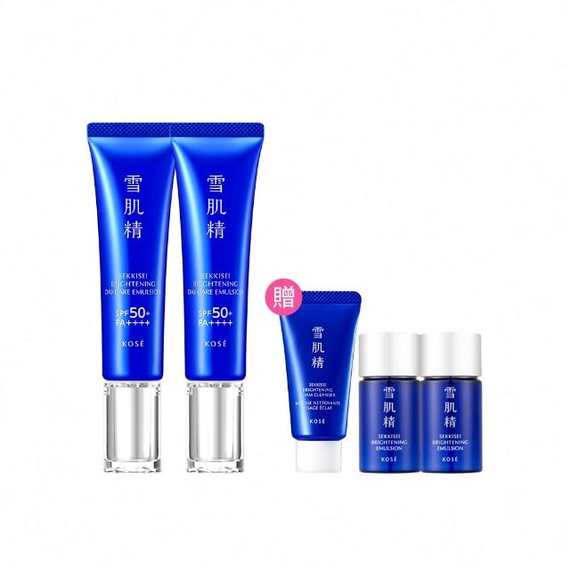 【KOSE 高絲】雪肌精 光感澄皙煥白防護乳35gx2入組