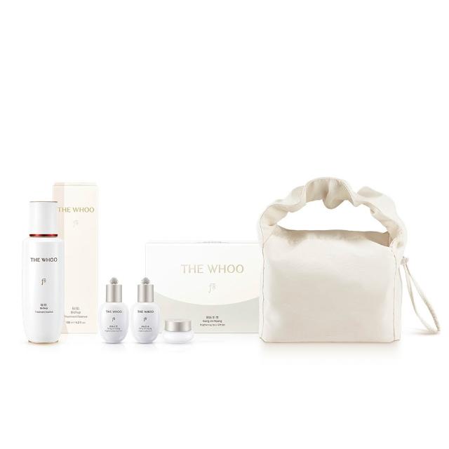 【WHOO 后】官方直營 秘帖循環精華純淨加量禮盒(秘循130ml+露20ml+乳20ml+霜4ml+托特包1個)