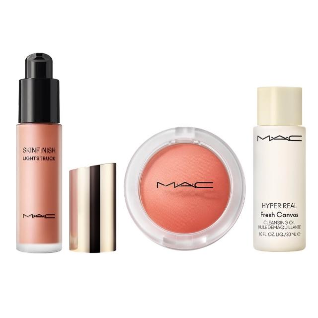 【M.A.C】光澤紅潤戀愛組(超柔光打亮液 15ml+超漾光持色奶凍腮紅7.3g)