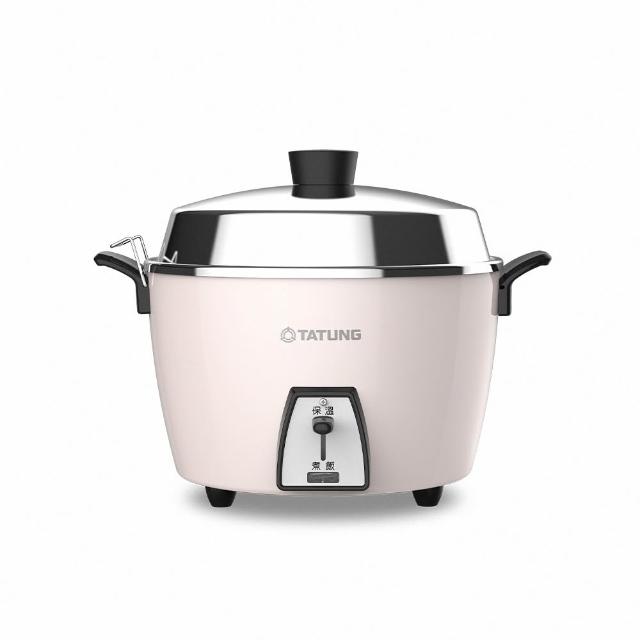 【TATUNG 大同】6人份櫻灰粉不鏽鋼簡配電鍋(TAC-06L-MCP)