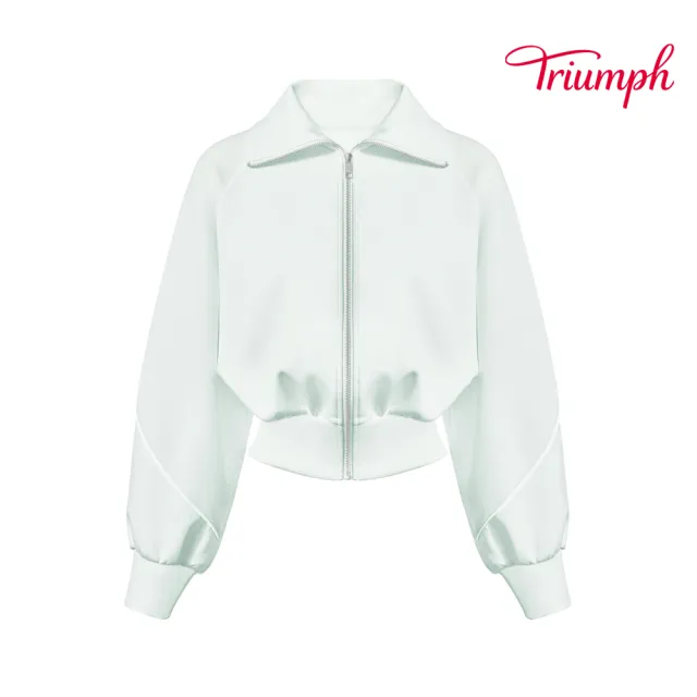 【Triumph 黛安芬】Athleisure 城市律動系列 Cozy 莫代爾外套(霧綠)