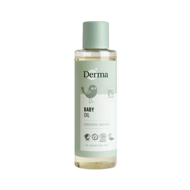 【Derma 丹麥德瑪】Derma寶寶有機沐浴按摩油 150ml(獨家保濕植萃配方 堅持給寶寶最天然的！)