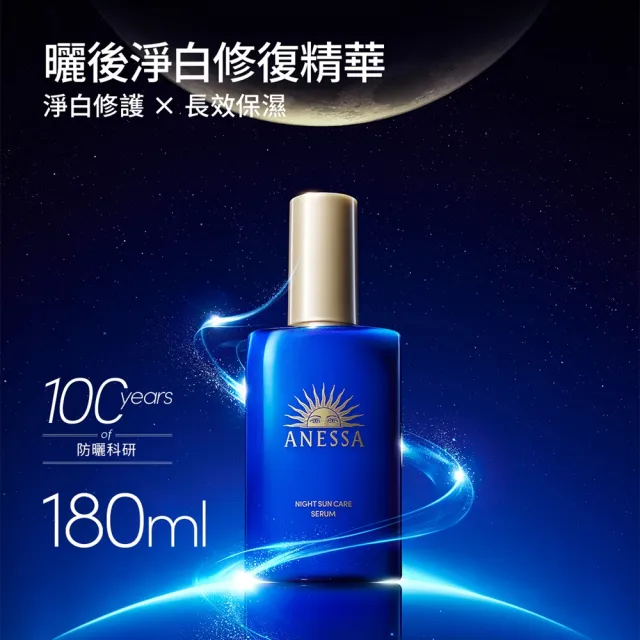 【ANESSA 安耐曬】曬後淨白修復精華補充包160ml(全新上市/夜間修護精華)