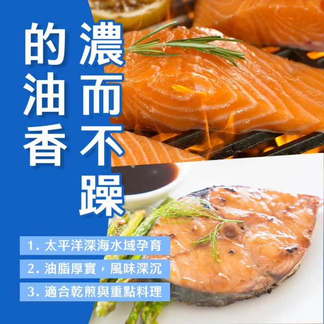 【海鮮大王】經典鮭魚大比目魚雙拼組(大比目魚*5+鮭魚*5/共10片) 海鮮雙拼 超值組