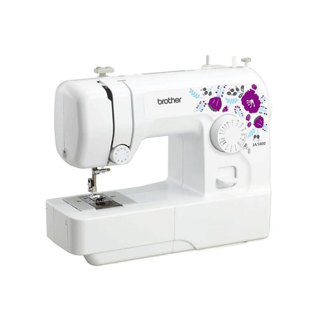 【Brother 兄弟牌】紫語花仙子實用型縫紉機 JA-1400(家用縫紉機/裁縫機/縫衣機/加送課程卷周邊贈品)