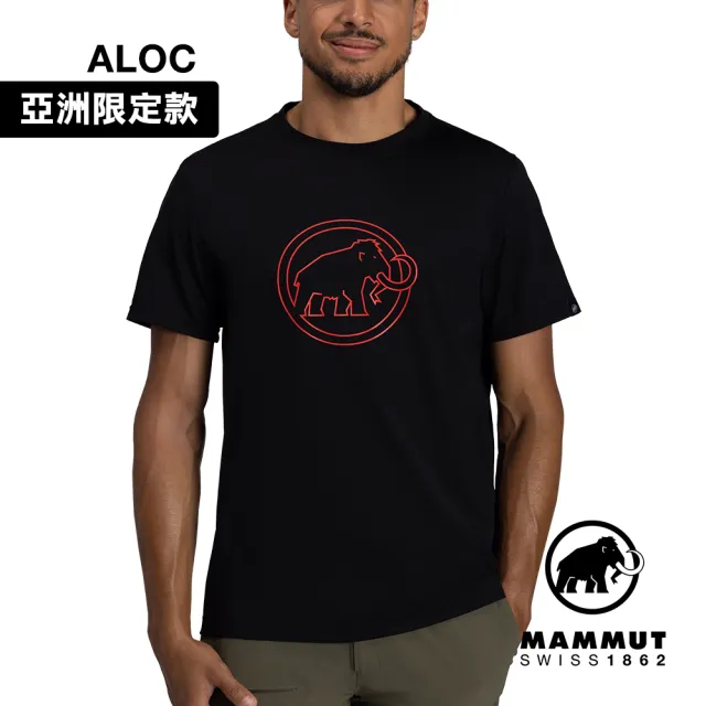 【Mammut 長毛象官方直營】QD Logo Print T-Shirt AF Men 快乾LOGO短袖T恤 男款 黑PRT4 #1017-02012