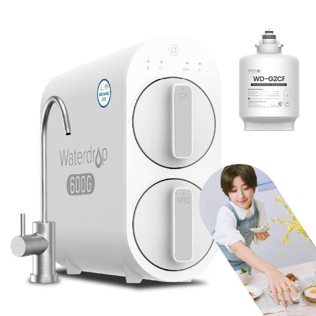 每日600加侖最大製水量，用水需求無虞出水快速，每分鐘可提供1.58公升乾淨純水2：1低廢水比，省水量完勝傳統RO機8倍Waterdrop 廚下型 G2P600無鉛龍頭RO逆滲透無桶直輸生飲淨水器/純水機 - 愛惠浦領券再折, 每日600加侖最大製水量，用水需求無虞 出水快速，每分鐘可提供1.58公升乾淨純水 2：1低廢水比，省水量完勝傳統RO機8倍, 找Waterdrop 廚下型 G2P600無鉛龍頭RO逆滲透無桶直輸生飲淨水器/純水機推薦就來