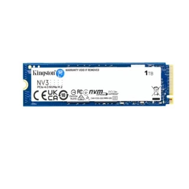 【Kingston 金士頓】1000G NV3 M.2 2280 NVMe SSD(NV3 1TB)讀6000M/寫4000M/五年保