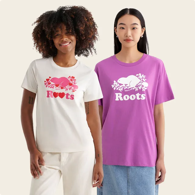 【Roots】女款-精選Roots 海狸LOGO短袖T恤(多款可選)