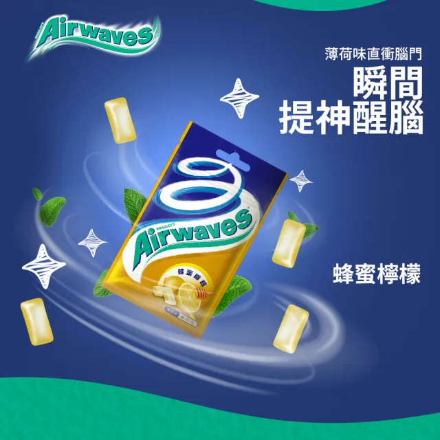【Airwaves】超涼無糖口香糖 28g*10入(提神/潔牙/口腔清潔)