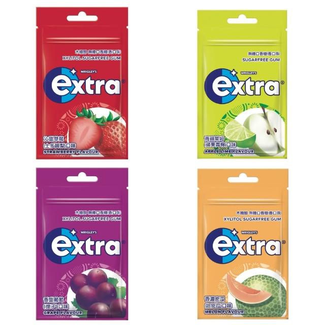 【Extra】益齒達 潔淨無糖口香糖 28g*10入(潔牙/口腔清潔)