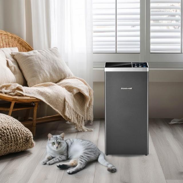 BOSSWELL 博士韋爾 L1012 家用空氣清淨機，採用110V 一般插頭式設計，適合1坪至19坪空間使用，高效能達300-400 CADR，提供全面空氣淨化。全新原廠產品，享有2年保固，涵蓋產品故障範圍。本機體不可水洗，請避免浸水或濺水，以確保安全使用。