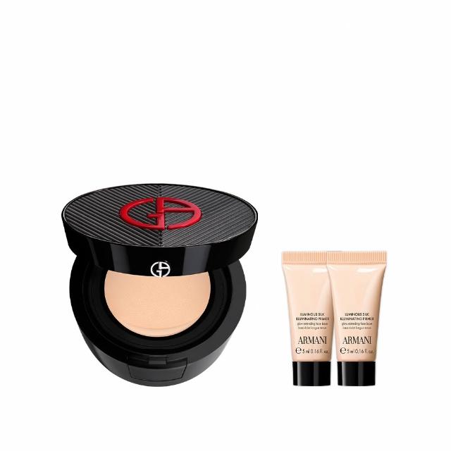 【ARMANI 亞曼尼】官方直營 絲絨水慕斯無瑕氣墊粉餅(粉蕊+粉盒/GA/送正貨/雙11限定)
