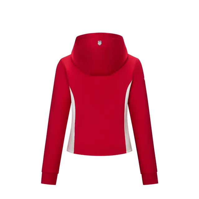 【K-SWISS】連帽上衣 Knite Hoodie Tee 休閒 女上衣 紅色 1913278-666