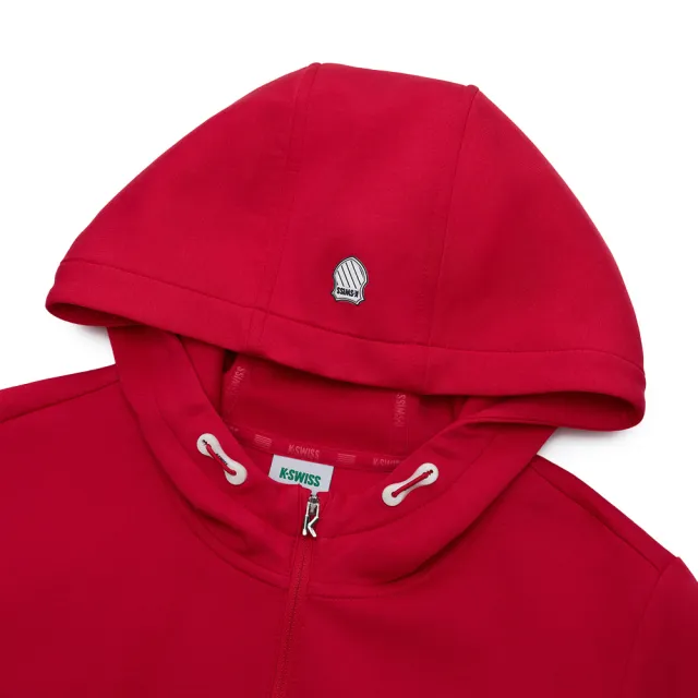 【K-SWISS】連帽上衣 Knite Hoodie Tee 休閒 女上衣 紅色 1913278-666