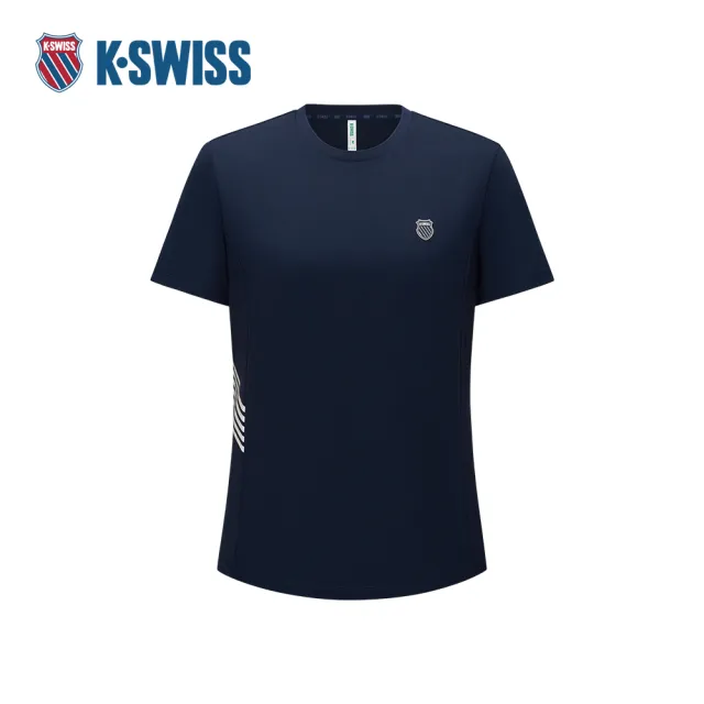 【K-SWISS】60周年限量款 短袖T恤 Short Sleeve T-Shirt 休閒 女上衣 藍色 1913322-014