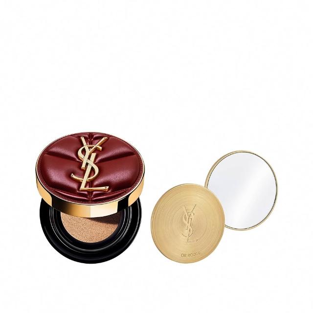 【YSL】官方直營 恆久完美霧光氣墊粉餅 雲朵皮革版(任選1款/新品上市/氣墊)