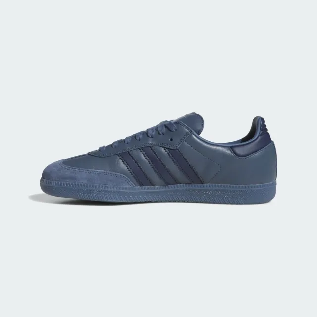 【adidas 愛迪達】Samba ADV 男女 休閒鞋 舒適 藍 德訓鞋(JH8803)