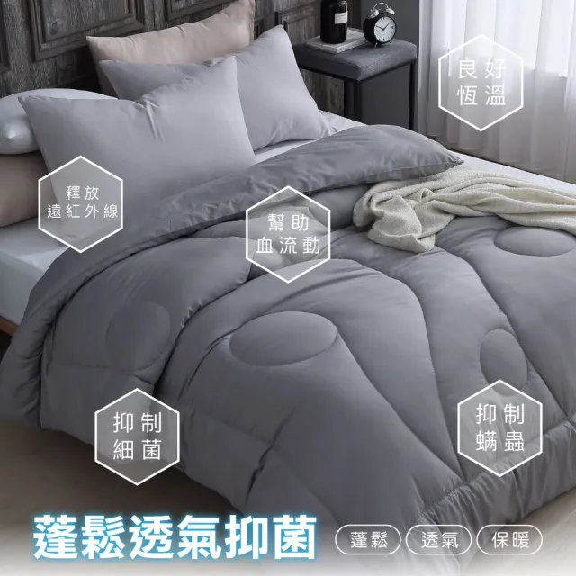 【ISHUR 伊舒爾】石墨烯能量四季夏被 台灣製造 雙人1.8kg(贈束口防潮棉被袋1入/棉被/被子)