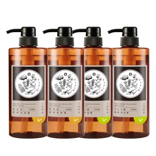 【tsaio 上山採藥】4入組-momo獨家大容量★台灣茶沐浴750ml(任選/冷泉玉露/烏龍茶沐浴乳)