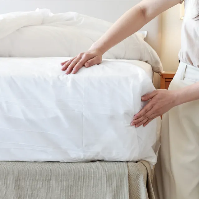 【g/g+ 居居加】旅行保潔滅菌雙人床套組-4件式(台灣製造/拋棄式/一次性/戶外旅遊出差用/旅宿必備)