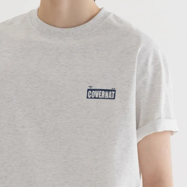 【COVERNAT】官方旗艦 旅行圖案T恤(UNI短袖上衣 炭灰/混灰/白色)