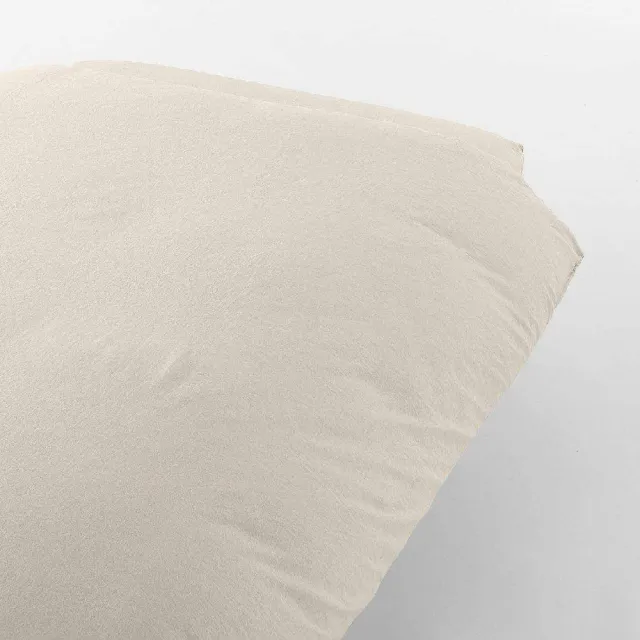 【MUJI 無印良品】柔舒水洗棉被套/S(灰色/柔白/深藍/淺米)