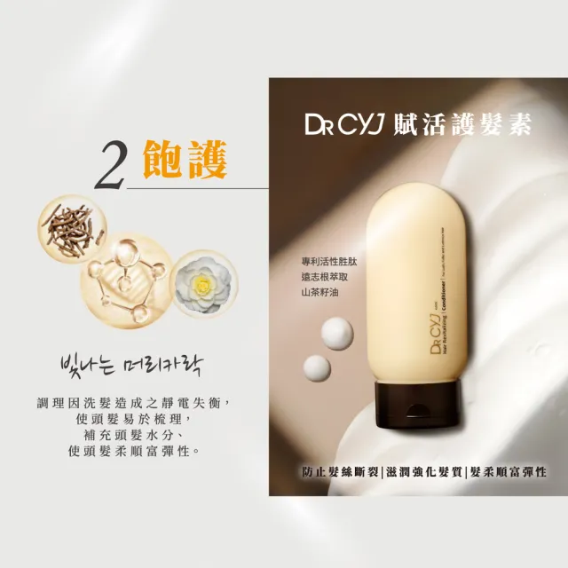 【DRCYJ官方直營】賦活洗髮精150ml+護髮素110ml 各1瓶