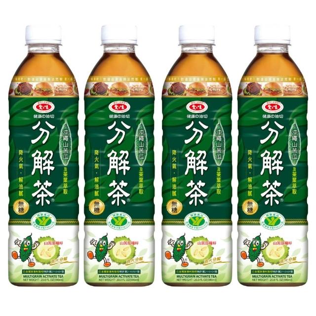 【愛之味】山苦瓜油切分解茶(590mlx4入/組)  (TQF微笑標章)