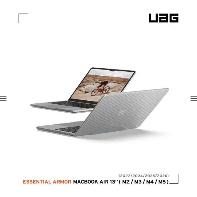 【UAG】Macbook Air 13吋(2022-2026)耐衝擊輕量保護殼-透明(M2/M3/M4/M5 保護殼)