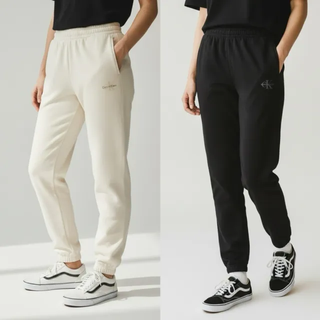 【CALVIN KLEIN】女款 CK 棉長褲 大學T 可組 套裝 Calvin Klein Jeans 經典刺繡 無刷毛 鬆緊褲 縮口褲@1793
