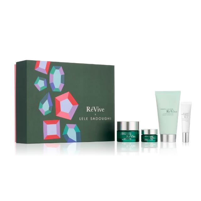 ReVive利維膚 光采新生寶石幻境禮盒，精選高濃度保養精華與面膜，打造28天煥膚計畫。內含多款明星產品，結合天然成分與科技配方，讓肌膚煥發健康光采，重拾年輕光彩。適合追求高效保養與奢華體驗的消費者。
