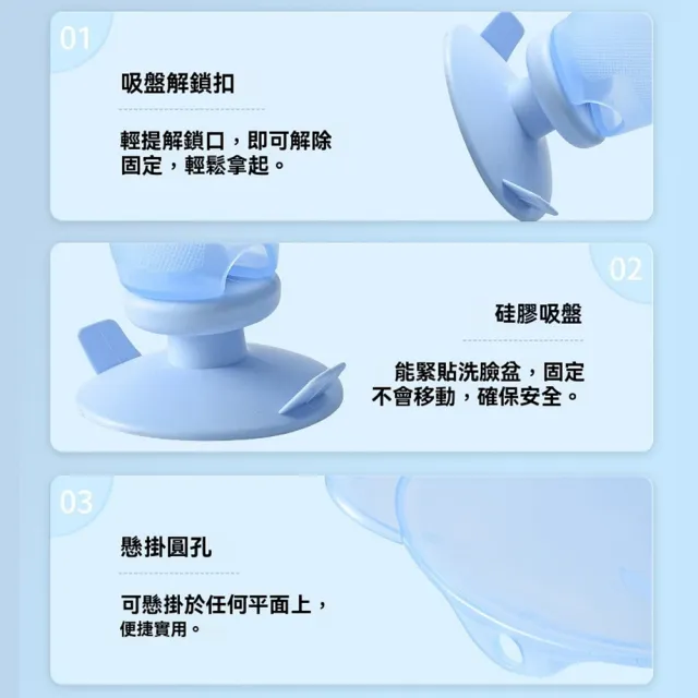 【aiebao】嬰兒洗屁屁盆 新生兒清潔盆｜免脫衣清洗設計｜人體工學護背支撐｜寶寶洗澡輔助浴盆